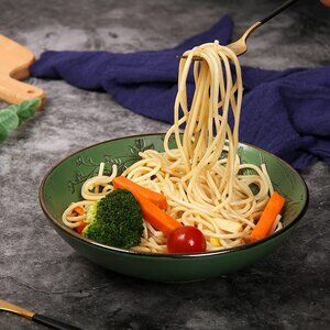 YEESON 8" Porcelain Salad Bowl Set | 4-Piece Ceramic Serving Bowls | NIB